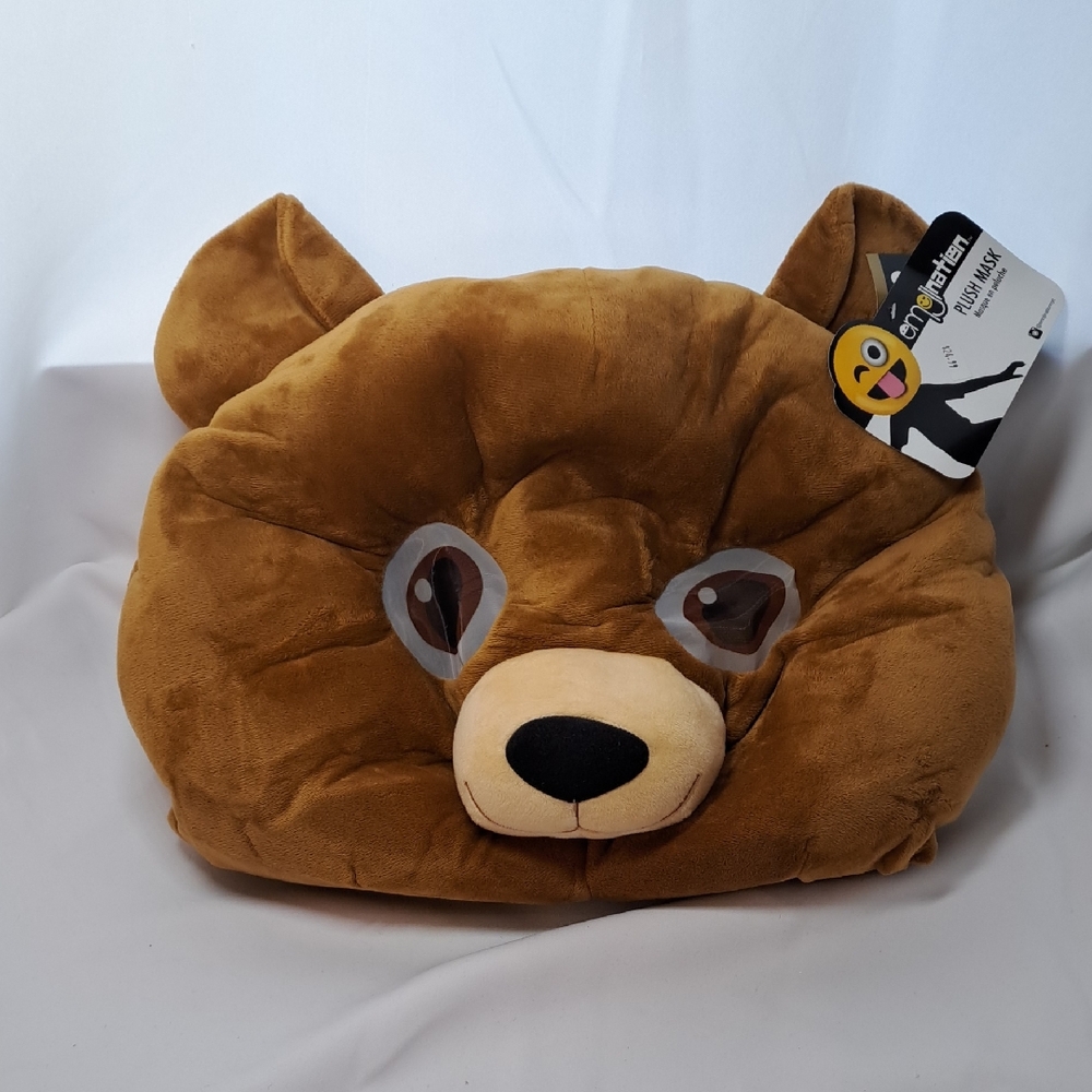 Plush Brown Bear Kids Mask
